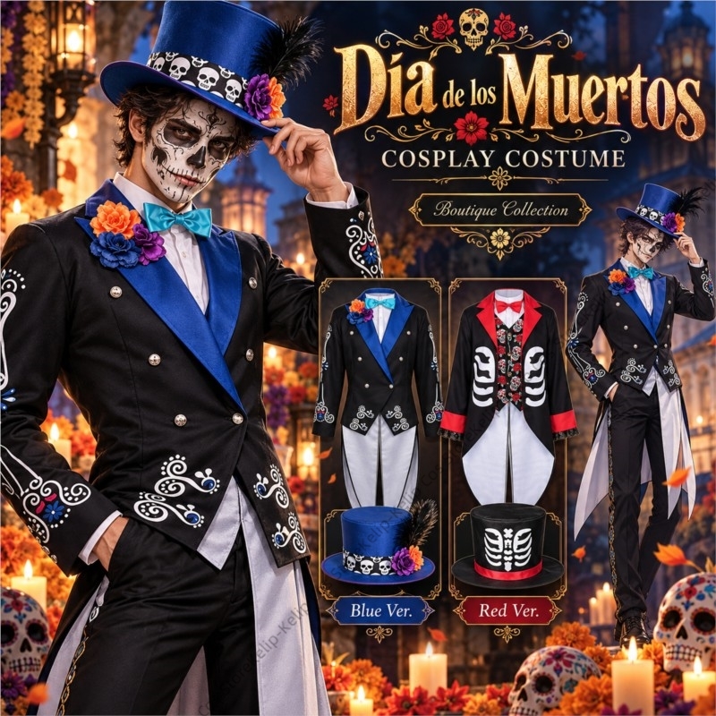 Anime Cosplay Couple - Día de los Muertos Couple Cosplay
