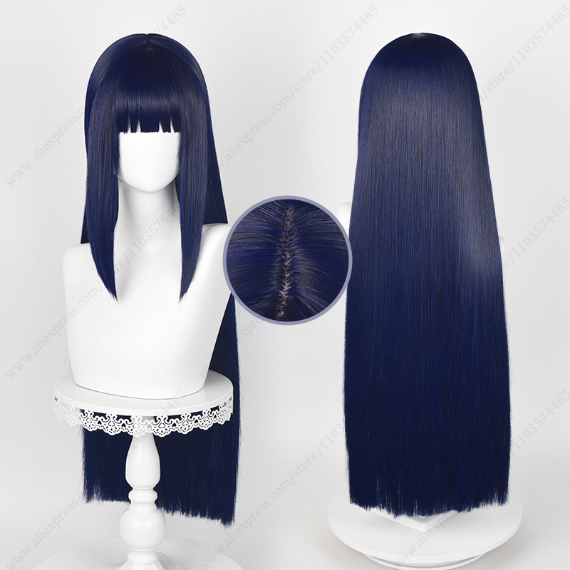 Anime Cosplay Blue Hair - Hinata Hyuga Cosplay Wig Blue Black