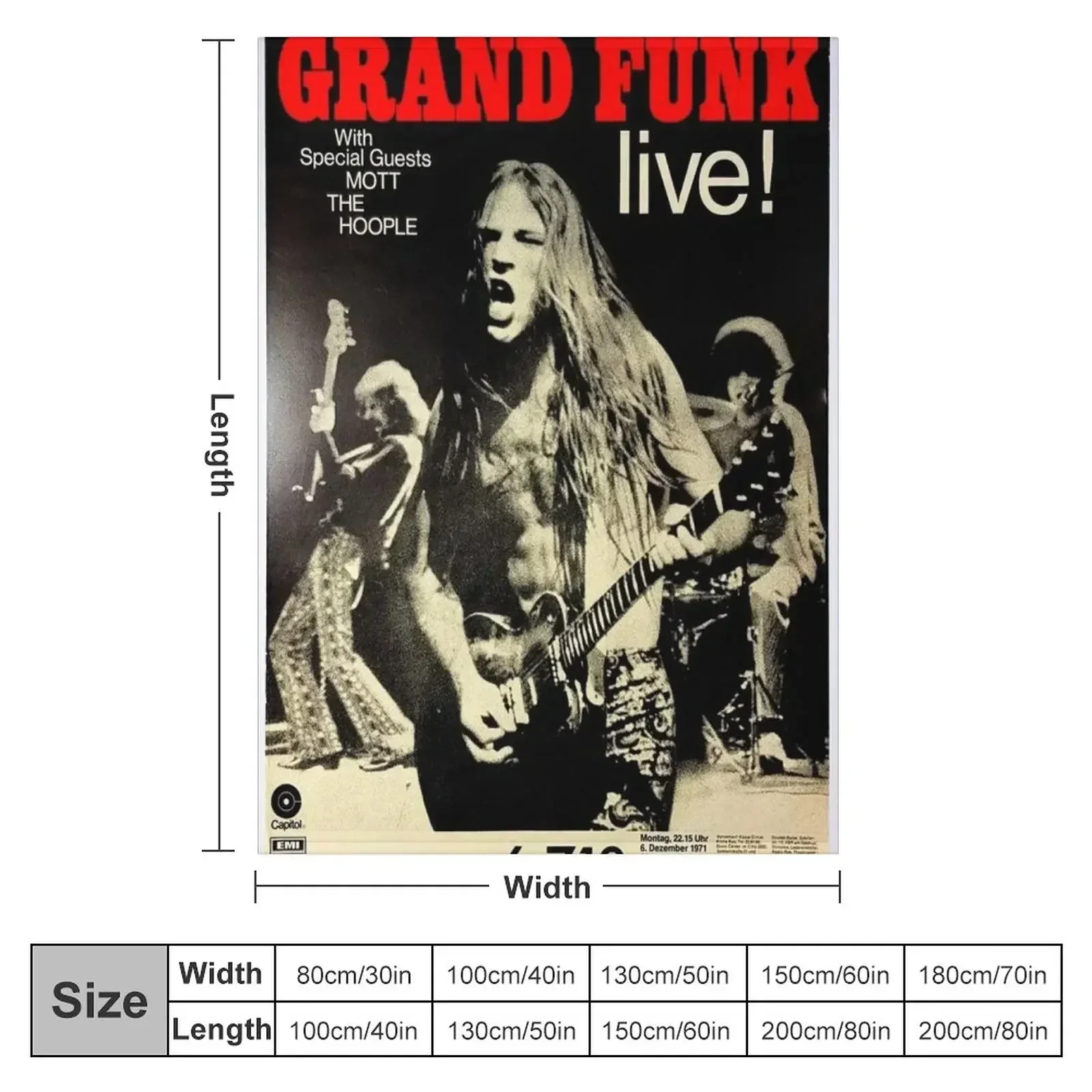 Grand Funk - Concert Poster. T - Anime Cosplay Idea review and price