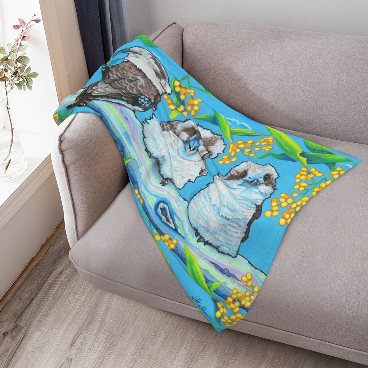 Kindred Kookaburras Throw Blan - Anime Cosplay Idea review and price