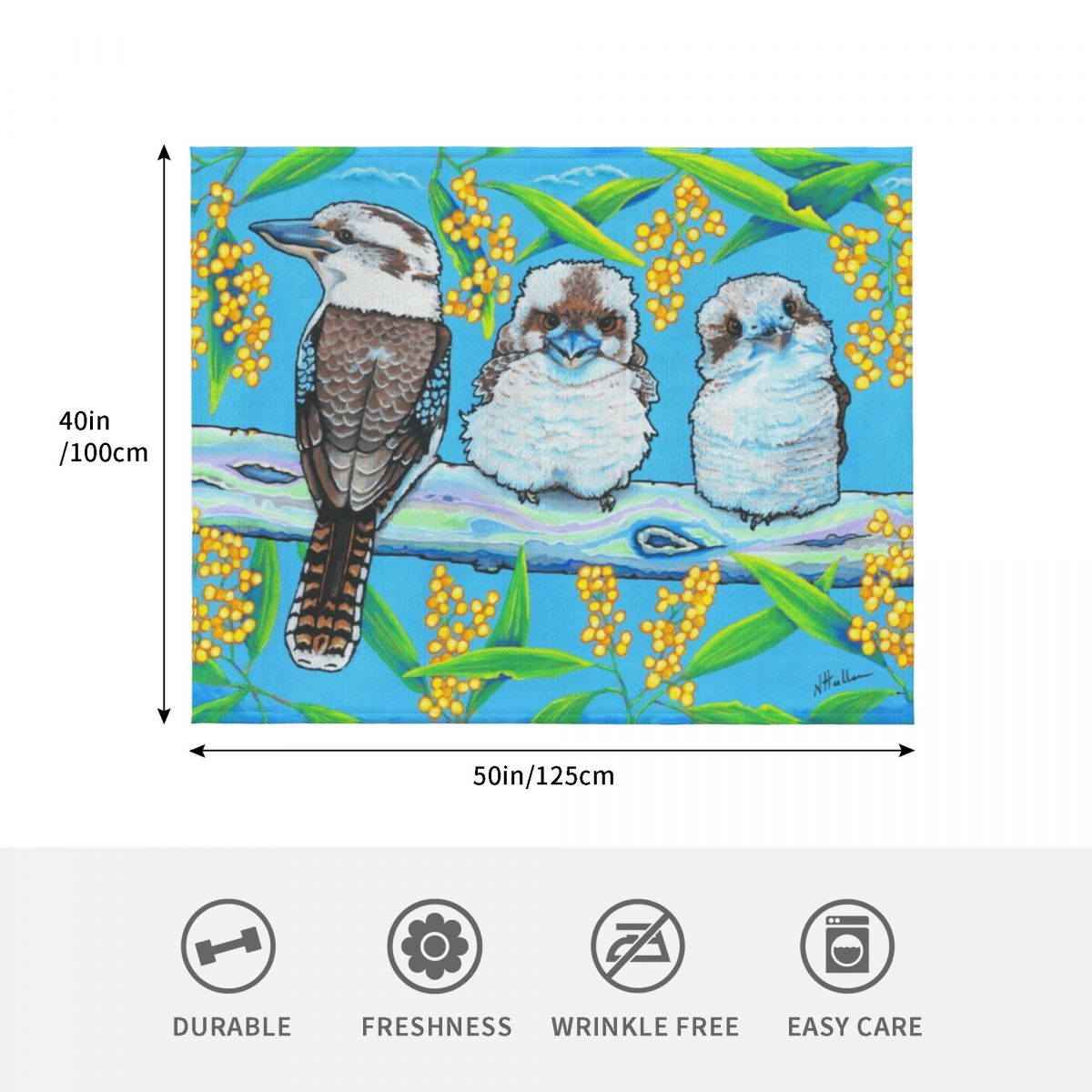 Kindred Kookaburras Throw Blan - Anime Cosplay Idea review and price